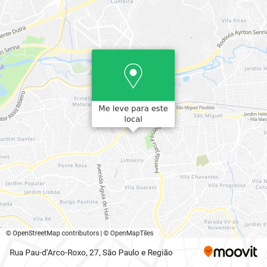 Rua Pau-d'Arco-Roxo, 27 mapa