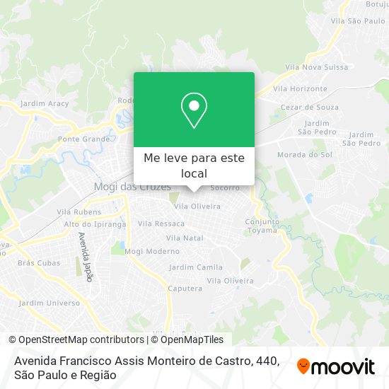 Avenida Francisco Assis Monteiro de Castro, 440 mapa