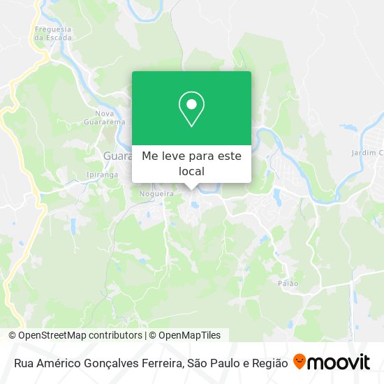 Rua Américo Gonçalves Ferreira mapa