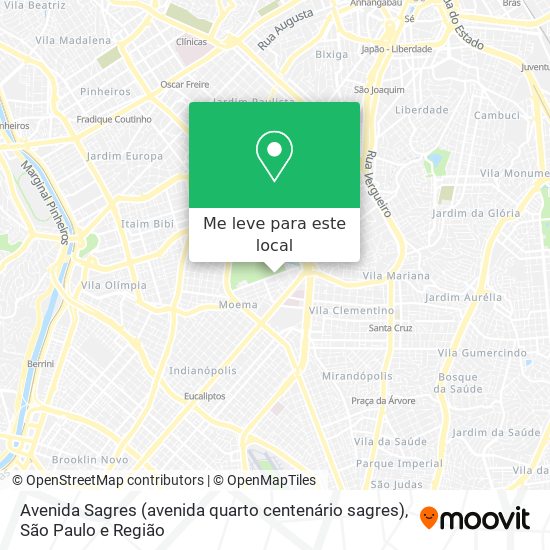 Avenida Sagres (avenida quarto centenário sagres) mapa