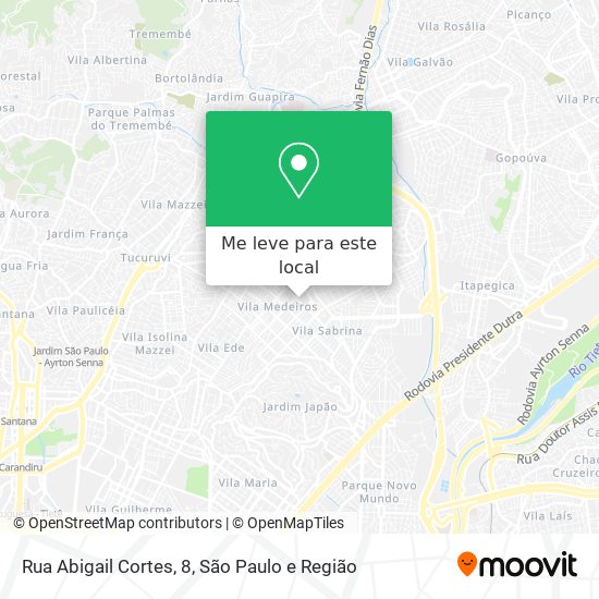 Rua Abigail Cortes, 8 mapa