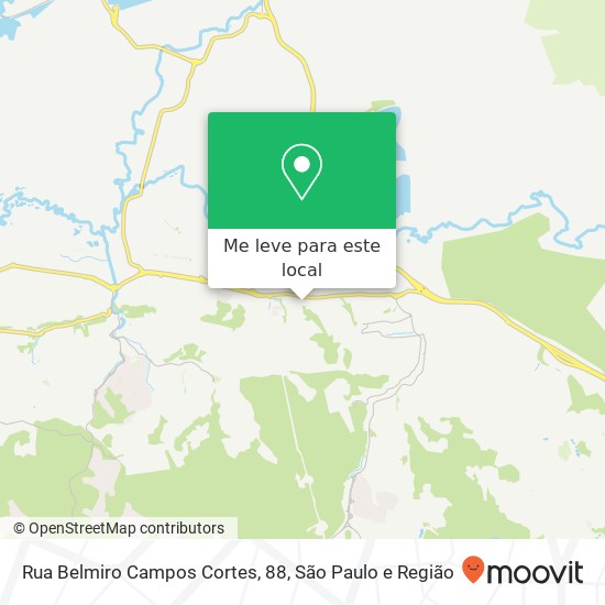 Rua Belmiro Campos Cortes, 88, Polvilho Cajamar-SP mapa