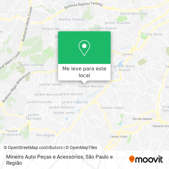 Mineiro Auto Peças e Acessórios mapa