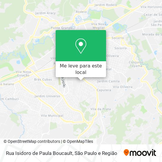 Rua Isidoro de Paula Boucault mapa