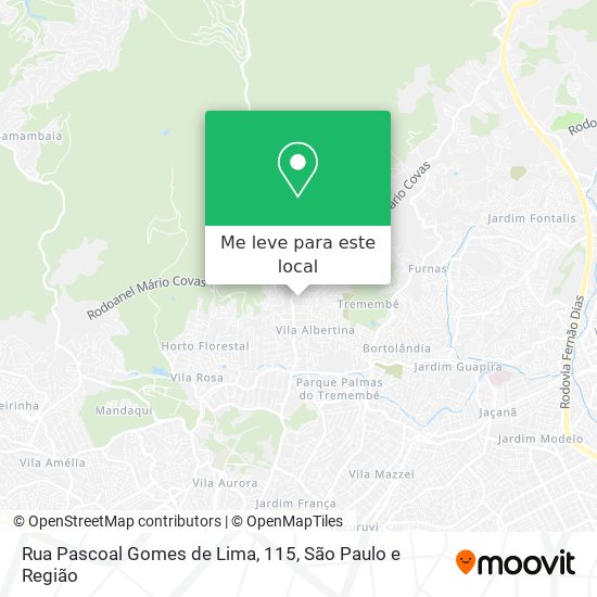Rua Pascoal Gomes de Lima, 115 mapa