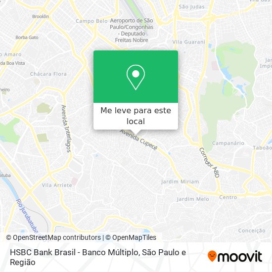 HSBC Bank Brasil - Banco Múltiplo mapa