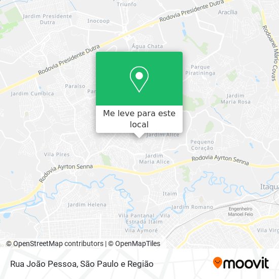 Rua João Pessoa mapa