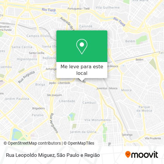 Rua Leopoldo Miguez mapa