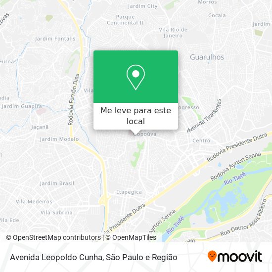 Avenida Leopoldo Cunha mapa