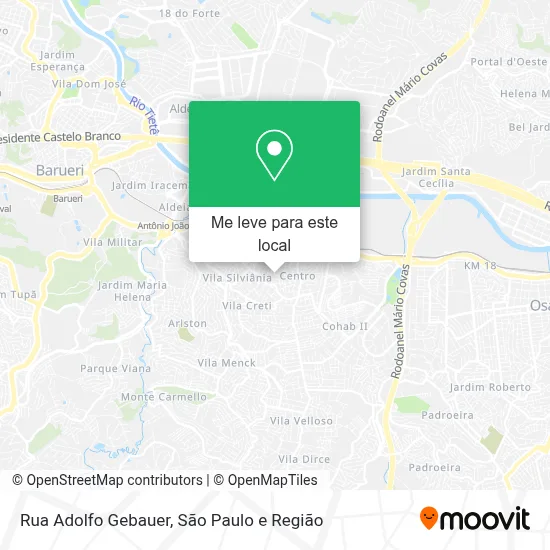 Rua Adolfo Gebauer mapa
