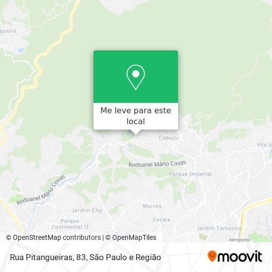 Rua Pitangueiras, 83 mapa