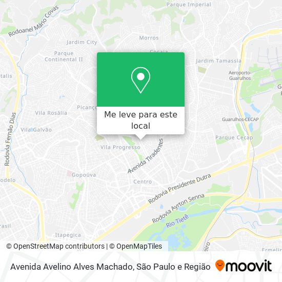 Avenida Avelino Alves Machado mapa
