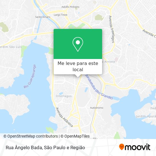 Rua Ângelo Bada mapa