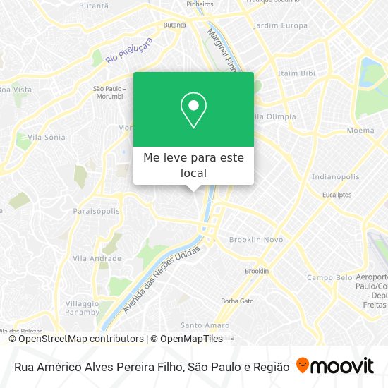 Rua Américo Alves Pereira Filho mapa