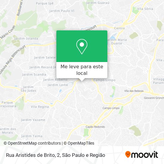 Rua Aristides de Brito, 2 mapa