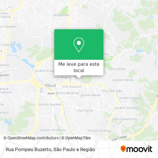 Rua Pompeu Buzetto mapa