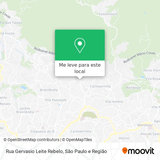 Rua Gervasio Leite Rebelo mapa