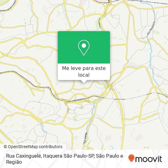 Rua Caxinguelé, Itaquera São Paulo-SP mapa