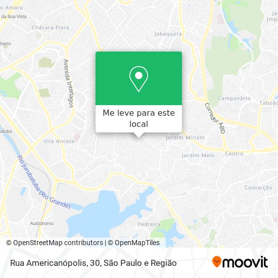 Rua Americanópolis, 30 mapa