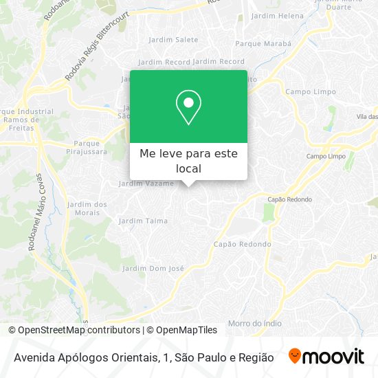 Avenida Apólogos Orientais, 1 mapa
