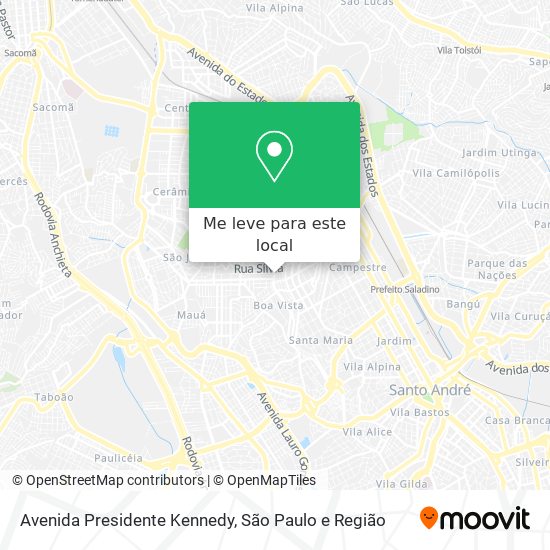 Avenida Presidente Kennedy mapa