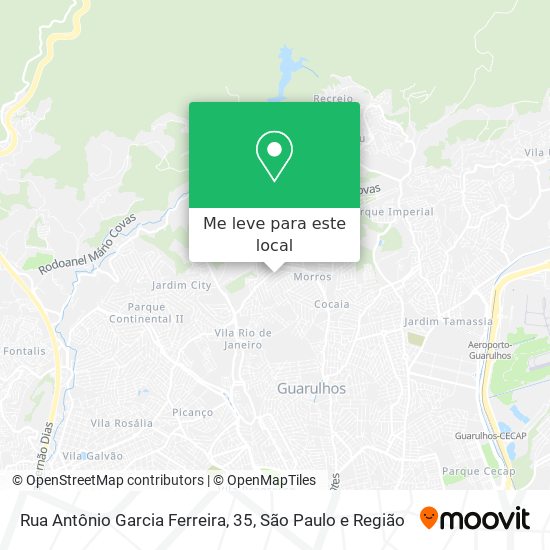 Rua Antônio Garcia Ferreira, 35 mapa