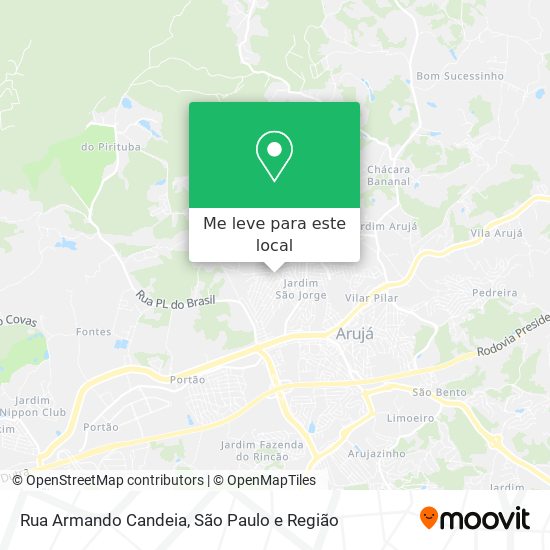 Rua Armando Candeia mapa