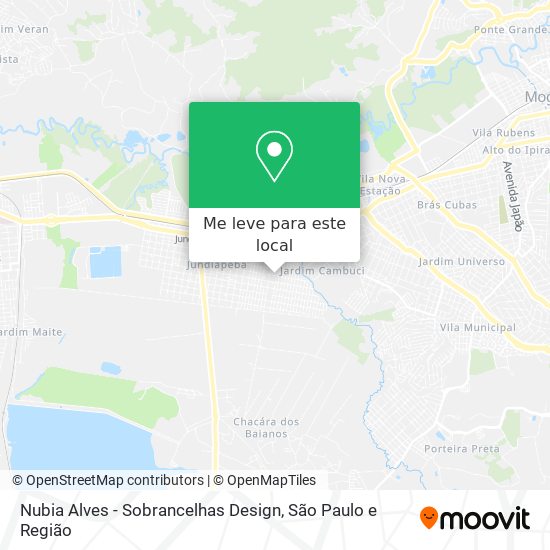 Nubia Alves - Sobrancelhas Design mapa