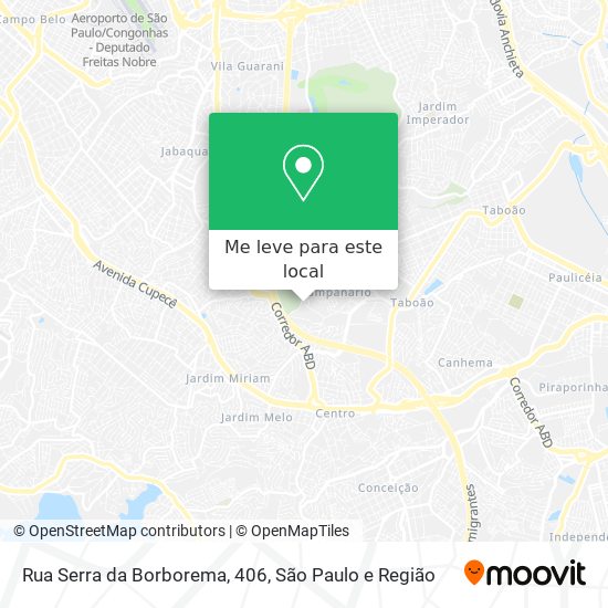 Rua Serra da Borborema, 406 mapa