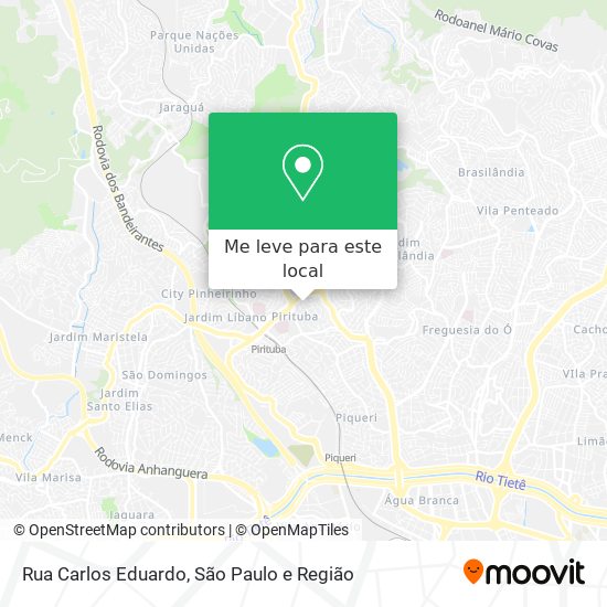 Rua Carlos Eduardo mapa