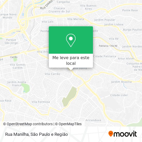 Rua Manilha mapa