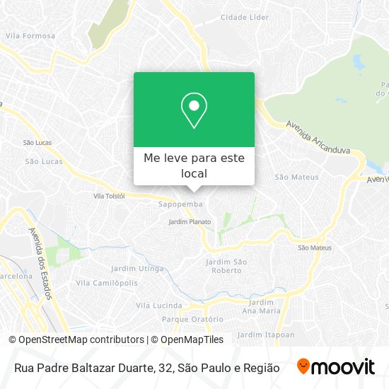 Rua Padre Baltazar Duarte, 32 mapa