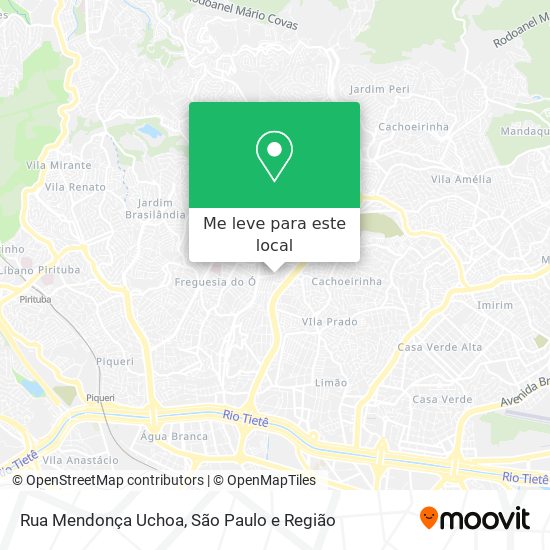 Rua Mendonça Uchoa mapa