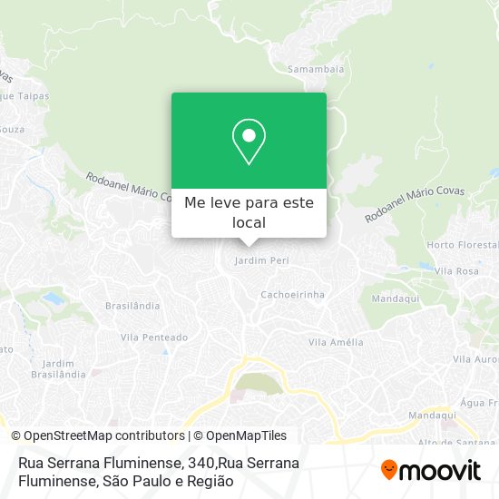 Rua Serrana Fluminense, 340,Rua Serrana Fluminense mapa