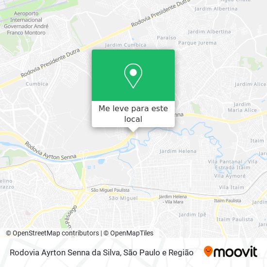 Rodovia Ayrton Senna da Silva mapa