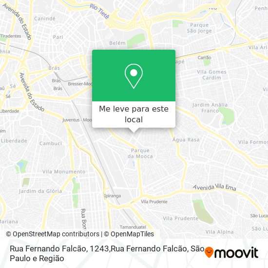 Rua Fernando Falcão, 1243,Rua Fernando Falcão mapa