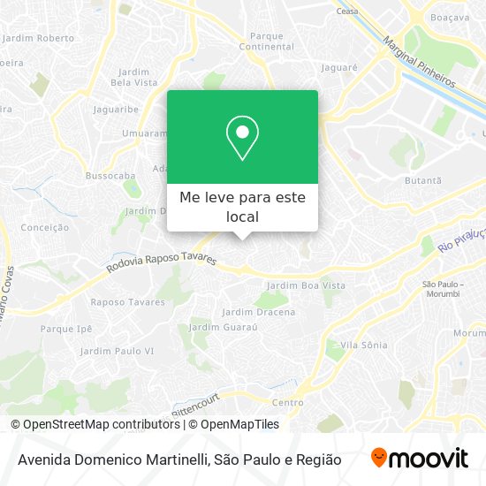 Avenida Domenico Martinelli mapa