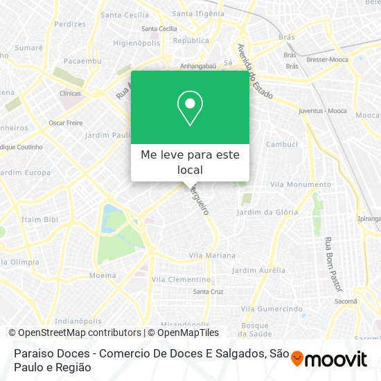 Paraiso Doces - Comercio De Doces E Salgados mapa