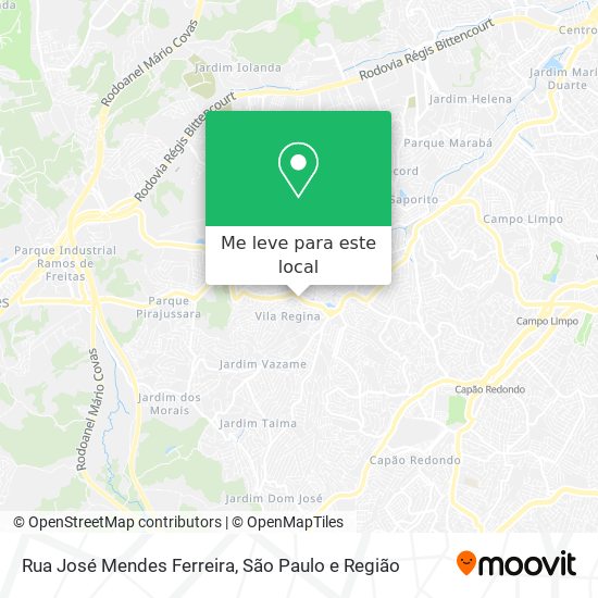 Rua José Mendes Ferreira mapa