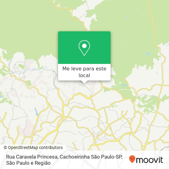 Rua Caravela Princesa, Cachoeirinha São Paulo-SP mapa