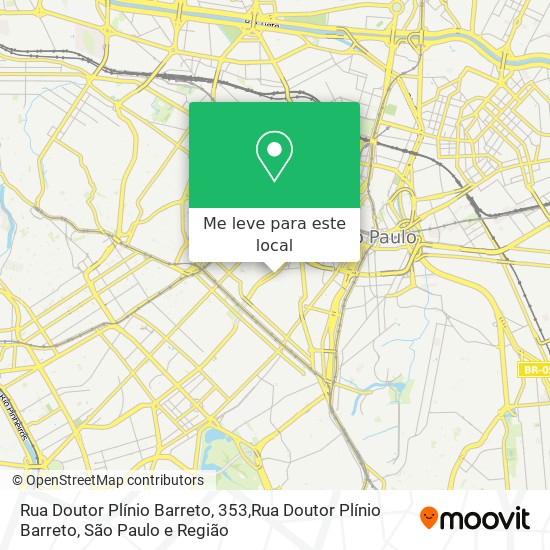 Rua Doutor Plínio Barreto, 353,Rua Doutor Plínio Barreto mapa