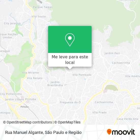 Rua Manuel Algante mapa