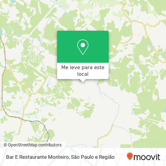 Bar E Restaurante Monteiro, Estrada Municipal Parelheiros São Paulo-SP 04894-050 mapa