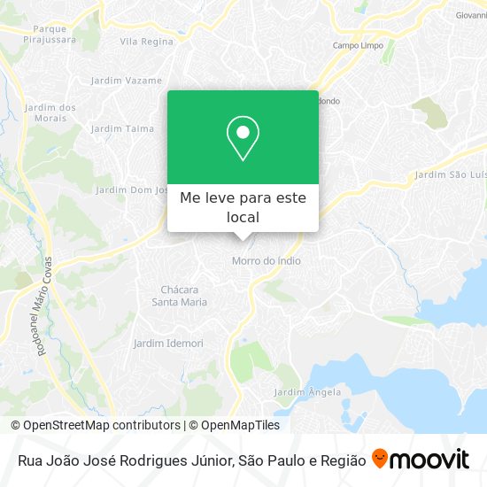 Rua João José Rodrigues Júnior mapa