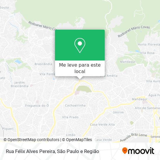Rua Félix Alves Pereira mapa