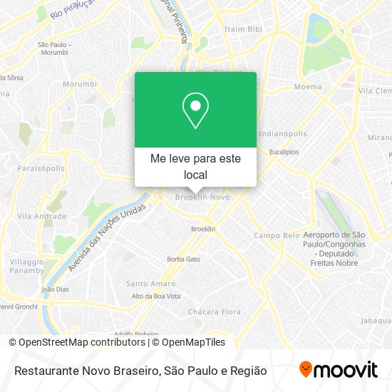 Restaurante Novo Braseiro mapa