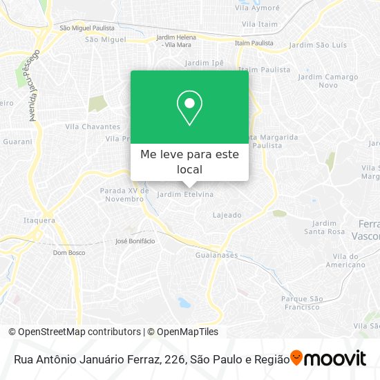 Rua Antônio Januário Ferraz, 226 mapa