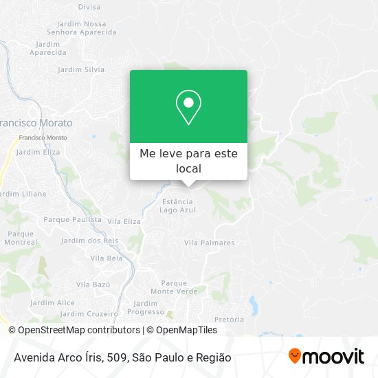 Avenida Arco Íris, 509 mapa