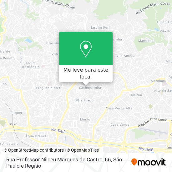 Rua Professor Nilceu Marques de Castro, 66 mapa