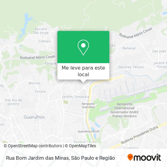 Rua Bom Jardim das Minas mapa